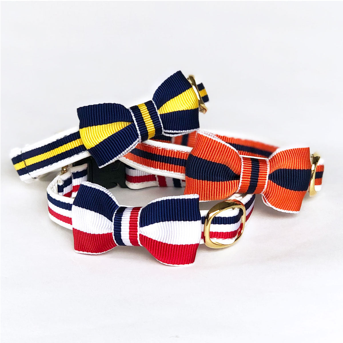 ネコ首輪 ストライプミニリボン – A.Y.Judie