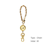 リールキーホルダー イニシャルGD