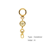 リールキーホルダー イニシャルGD