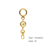 リールキーホルダー イニシャルGD