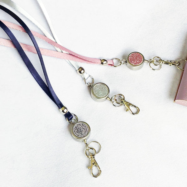 ネックストラップ リール付グリッター