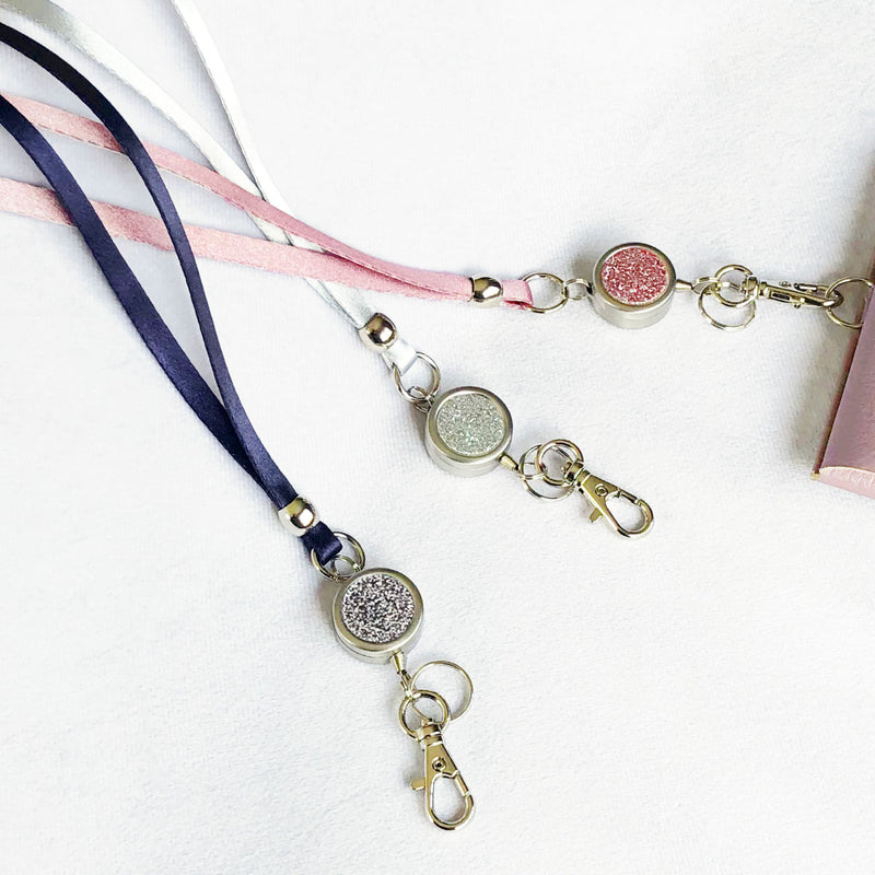 ネックストラップ リール付グリッター