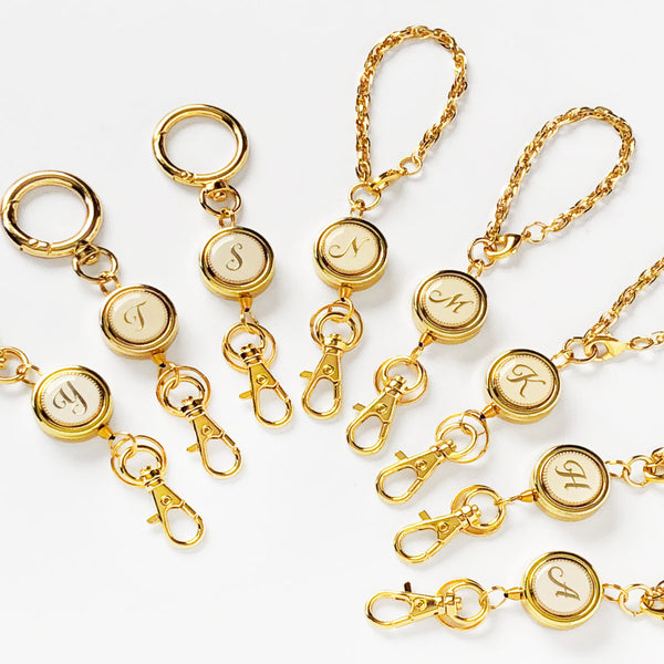 リールキーホルダー イニシャルGD