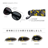 拭けて洗えるめがねポーチ 刺しゅう・柄